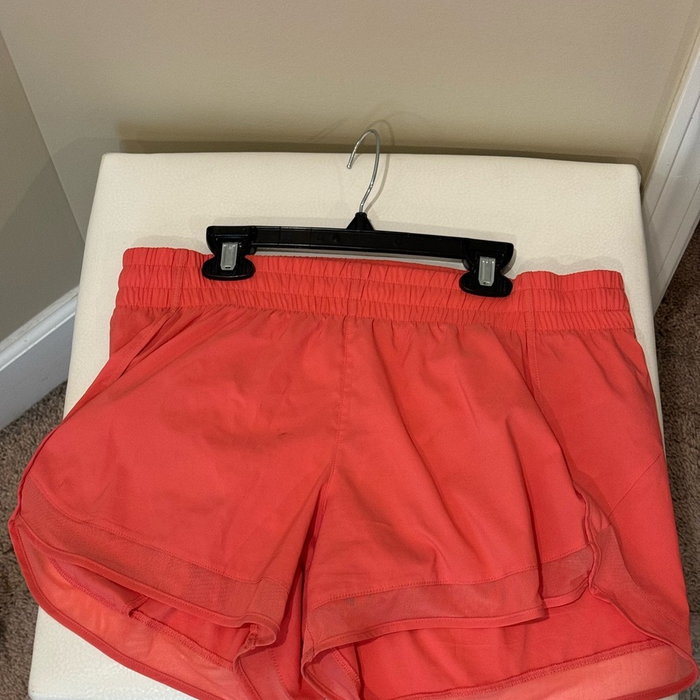 Athleta Vibrant Coral Athletic Shorts